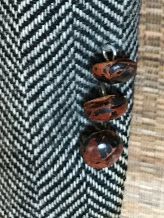 Petersen, Harned, Von Maur Herringbone Wool Tweed Blazer: Vintage Men's Size 42L - Picture 10 of 10